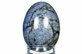 Polished Brilliant Blue Dumortierite Egg - South Africa #308717-1